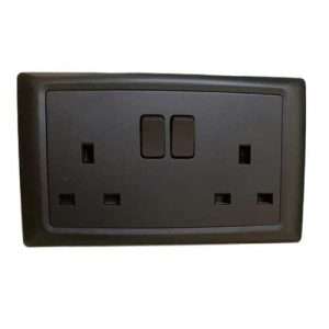 twin switched socket outlet