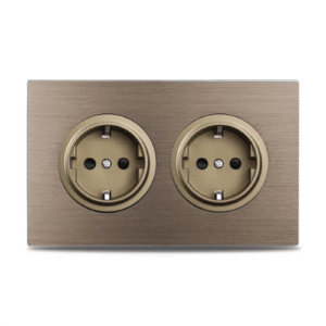 double Eu wall socket