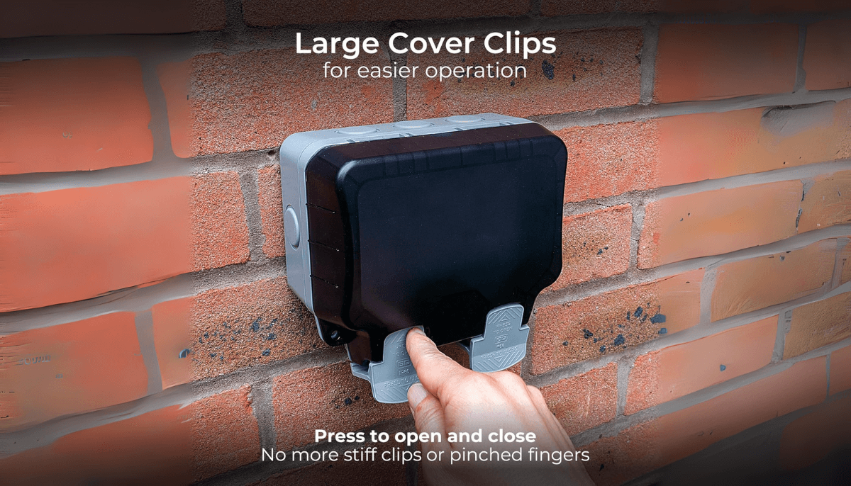 durable IP 66 outdoor socket